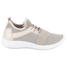 Beige Slip-on-Schuhe