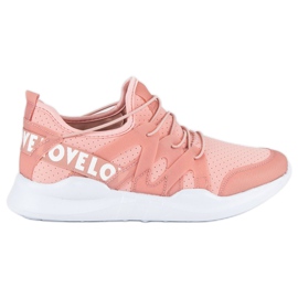 Modische Sportschuhe weiß rosa