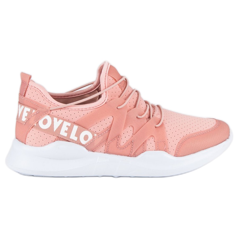 Modische Sportschuhe weiß rosa