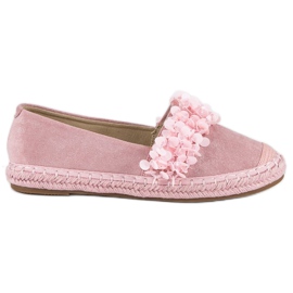 Vices Espadrilles aus Wildleder rosa