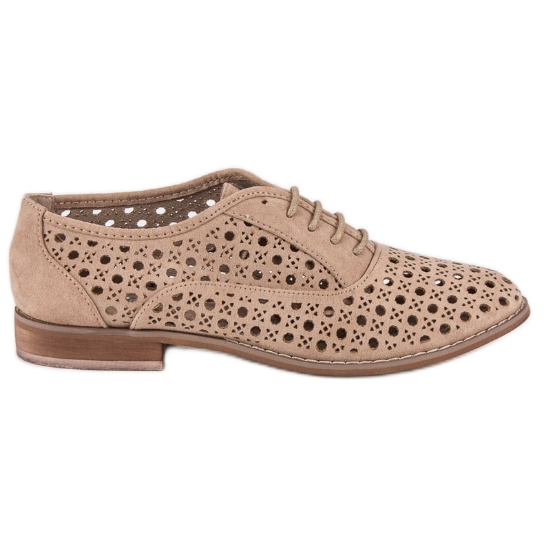 Corina Durchbrochene Schuhe mit Bindung grau