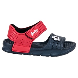 American Club Sandalen für amerikanische Jungen blau