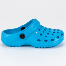 Blaue Gummi-Flip-Flops