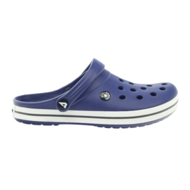 American Club Crocs Clogs Pantoffeln marineblaue Sandalen navy blau