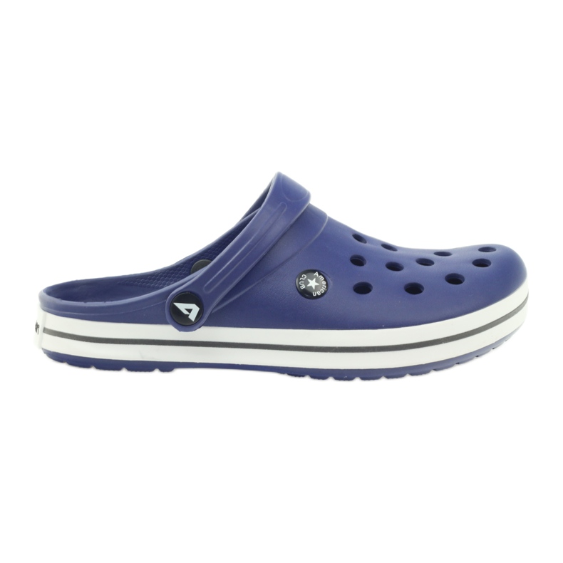 American Club Crocs Clogs Pantoffeln marineblaue Sandalen navy blau