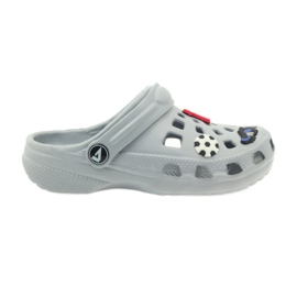 American Club Clogsy Hausschuhe Ronaldo grauer Amerikaner