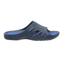 American Club Amerikanische Schaumstoff-Badeschuhe für Herren marineblau