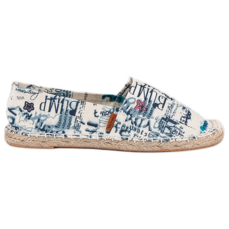 McKey Stylische Espadrilles weiß blau navy blau