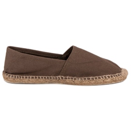 Braune Espadrilles mehrfarbig