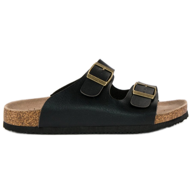 American Club Schwarze amerikanische Pantoffeln