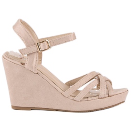 Seastar Keilsandalen aus Wildleder braun