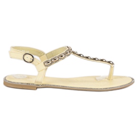 Elegante VICES Flip-Flops gelb