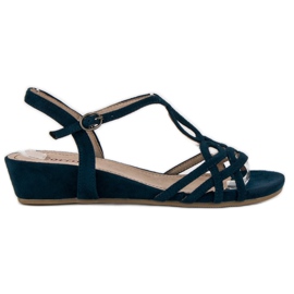 Corina Bequeme Sommersandalen navy blau