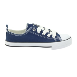 Marineblaue, gebundene Turnschuhe von American Club