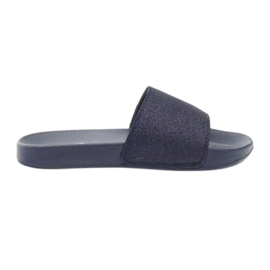 Profilierte Hausschuhe Big Star Glitzer marineblau
