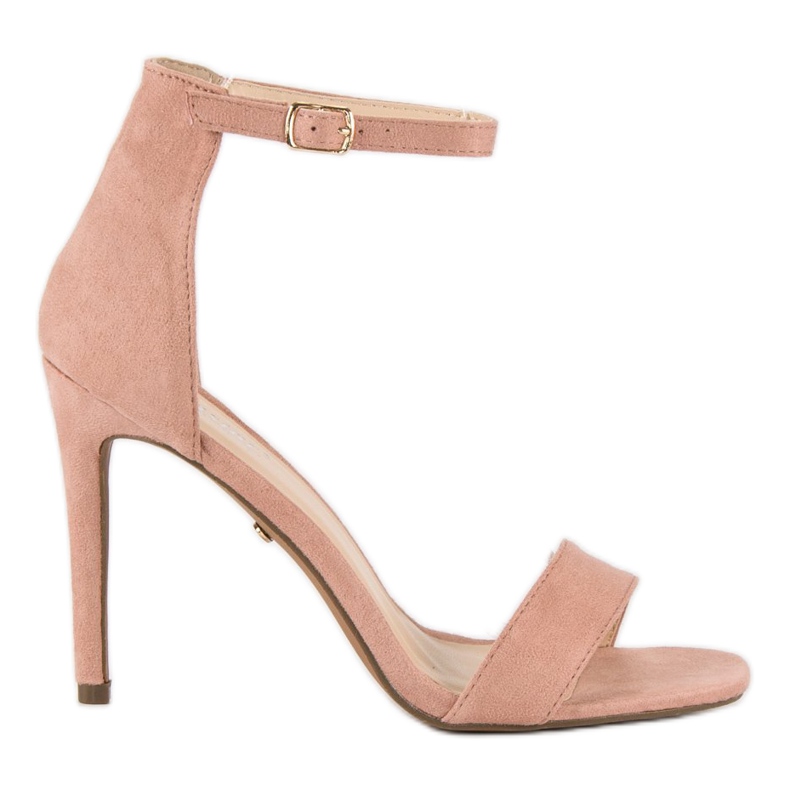 Seastar Wildledersandalen auf hohem Absatz rosa