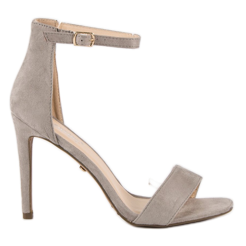 Seastar Wildledersandalen auf hohem Absatz grau