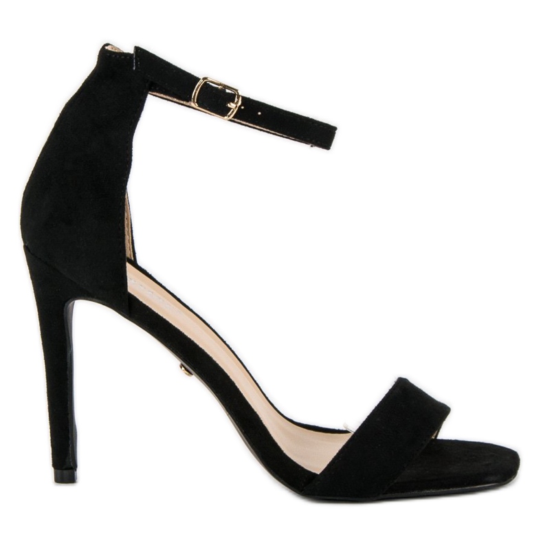 Seastar Wildledersandalen auf hohem Absatz schwarz