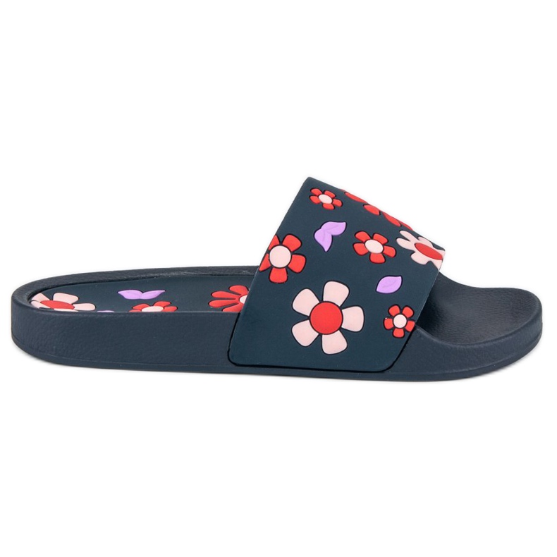 Vices Blumenpantoffeln Laster blau