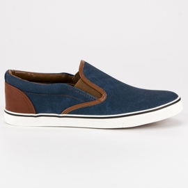 SDS Lässige Männer Slipony braun blau marineblau