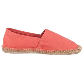 Orangefarbene Espadrilles mehrfarbig