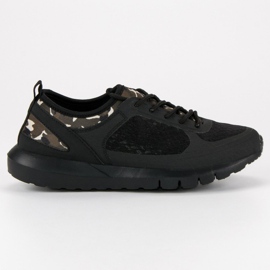 Slip-on Camo Sportschuhe schwarz