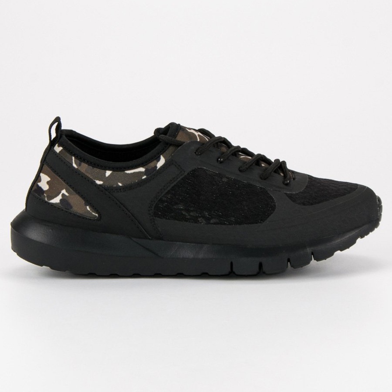 Slip-on Camo Sportschuhe schwarz