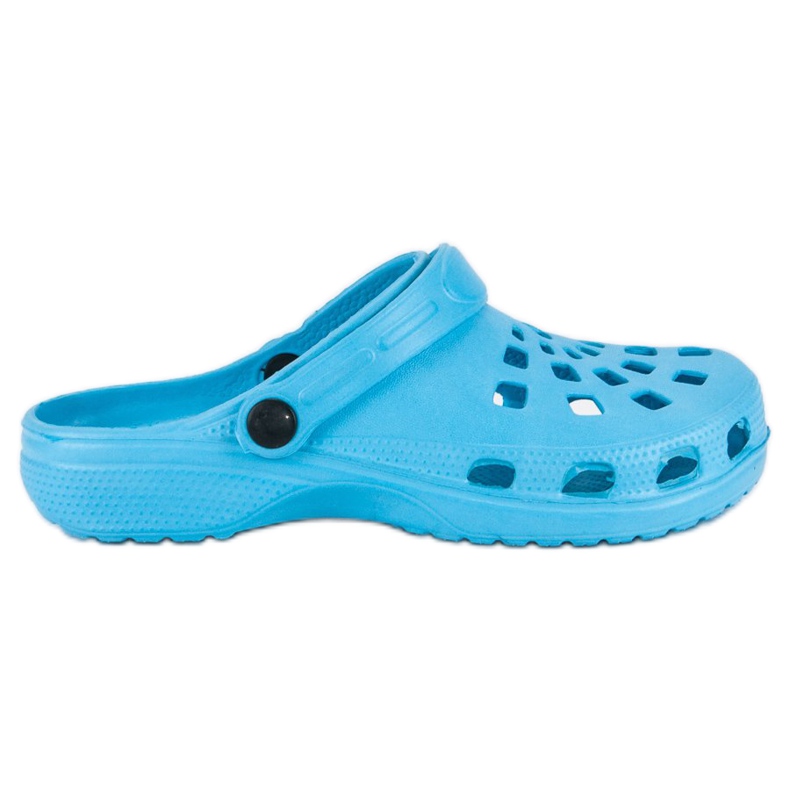 Blaue Gartenhausschuhe