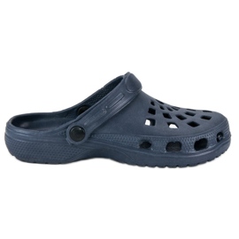 Marineblaue Gartenpantoffeln