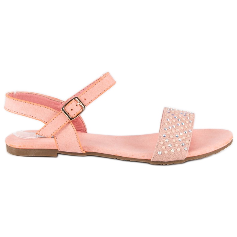 Vices Stylische flache Lastersandalen rosa