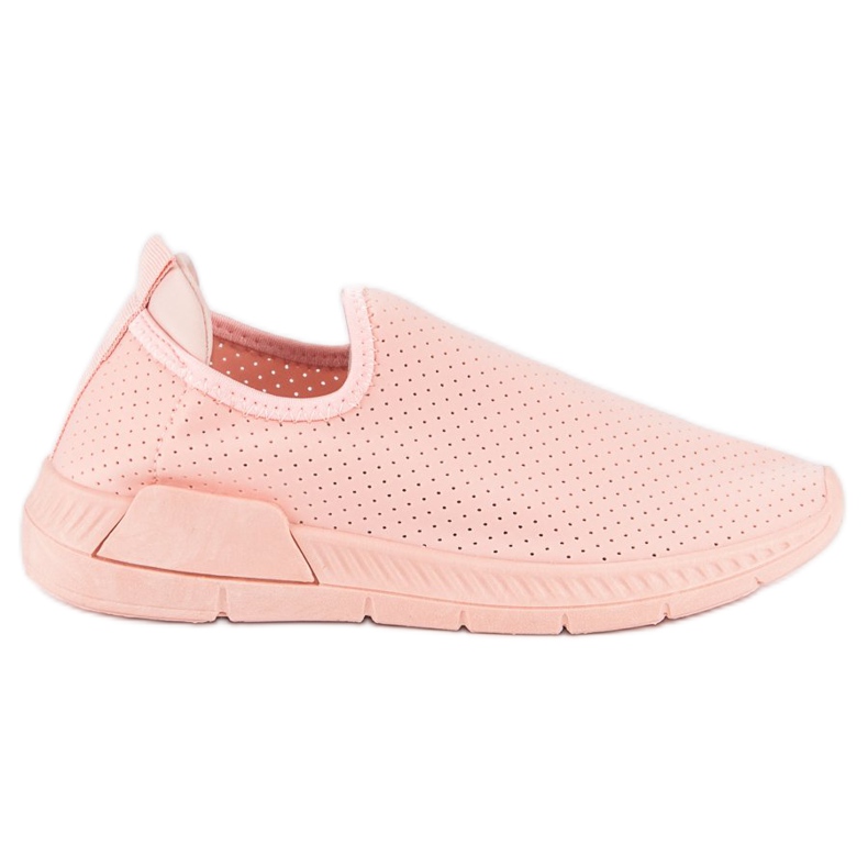 Openwork Slip-On Sportschuhe rosa