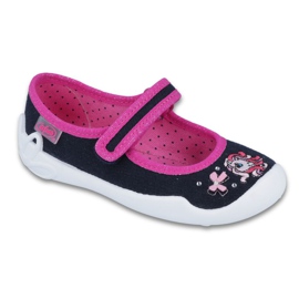 Befado Kinderschuhe 114X304 rosa marineblau