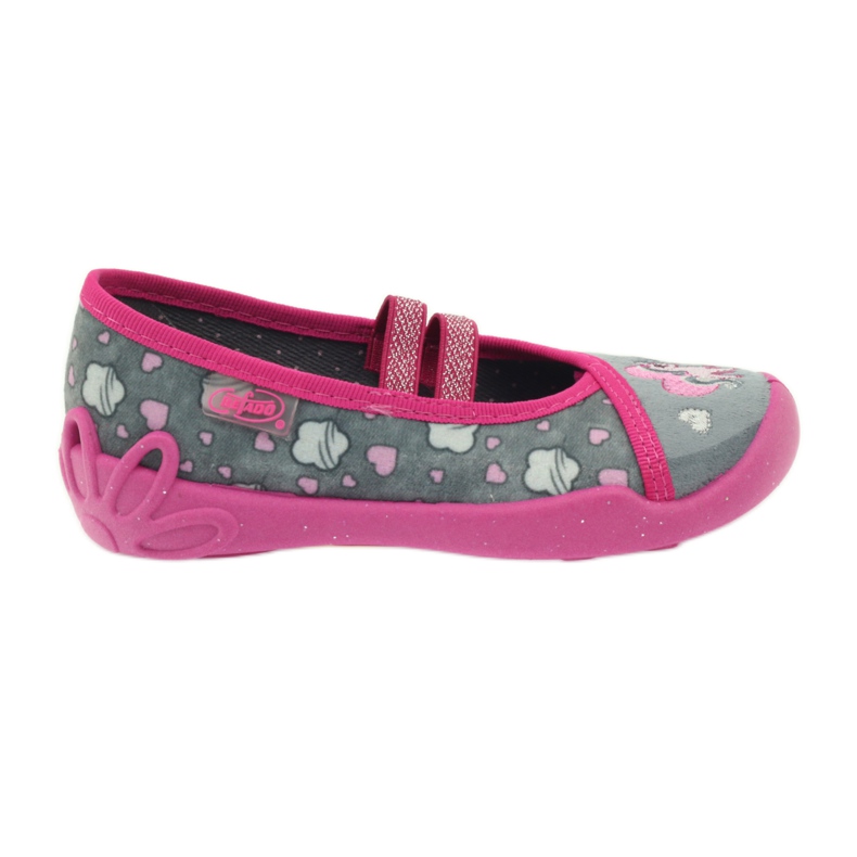 Befado Kinderschuhe 116X238 grau rosa