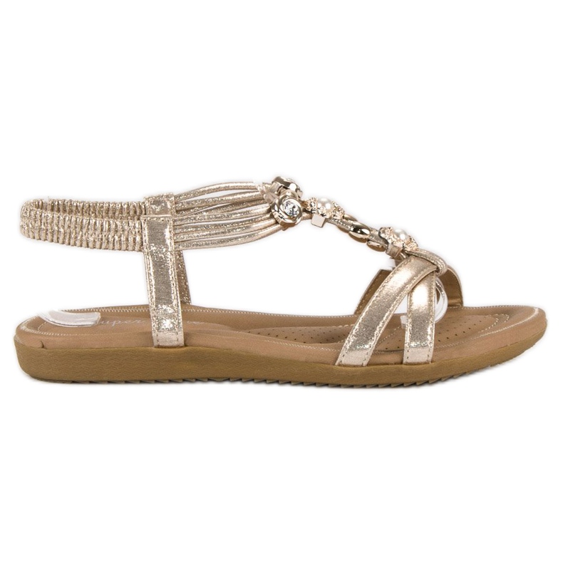 Super Mode Stylische Damensandalen gelb