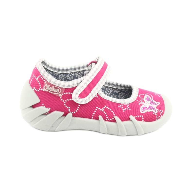 Befado Kinderschuhe 109P165 rosa grau