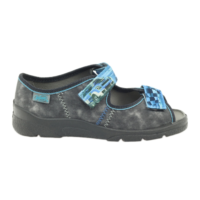Befado 969y117 graue Sandalen blau