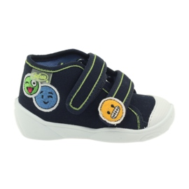 Befado 212p054 marineblaue Turnschuhe Hausschuhe grün