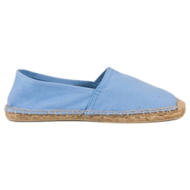 Hellblaue Espadrilles