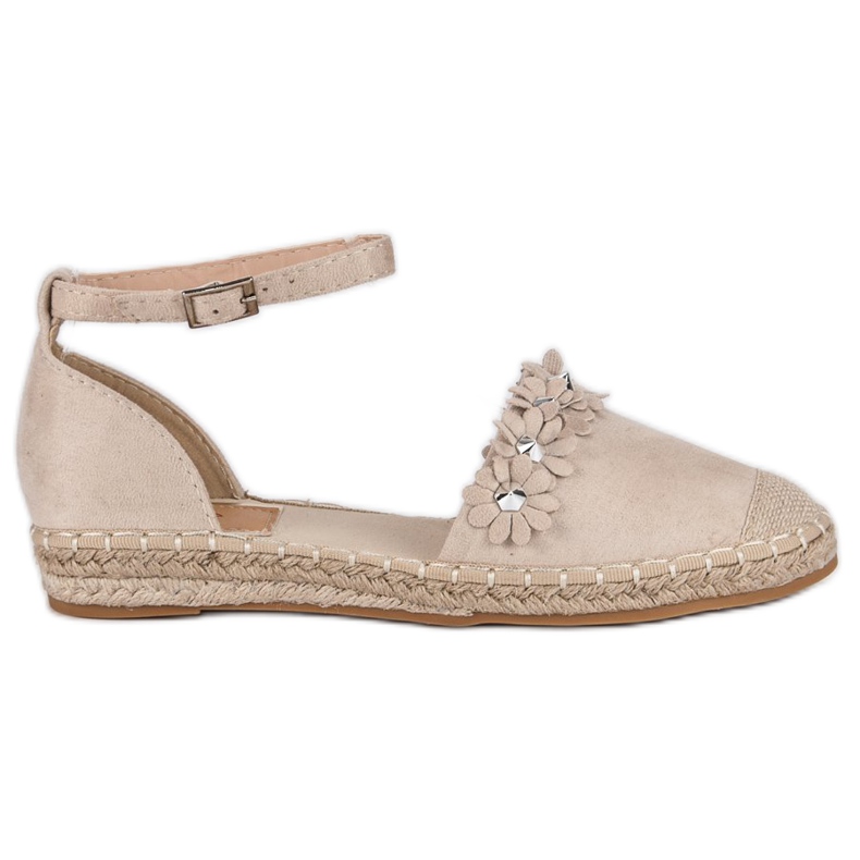 Beigefarbene Espadrilles