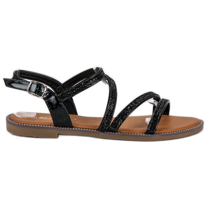 Bestelle Schwarze weibliche Sandalen