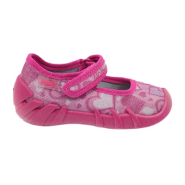 Befado Kinderschuhe 109p154 Hausschuhe rosa