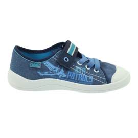 Hausschuhe Jungen Turnschuhe Befado 251y092 blau navy blau