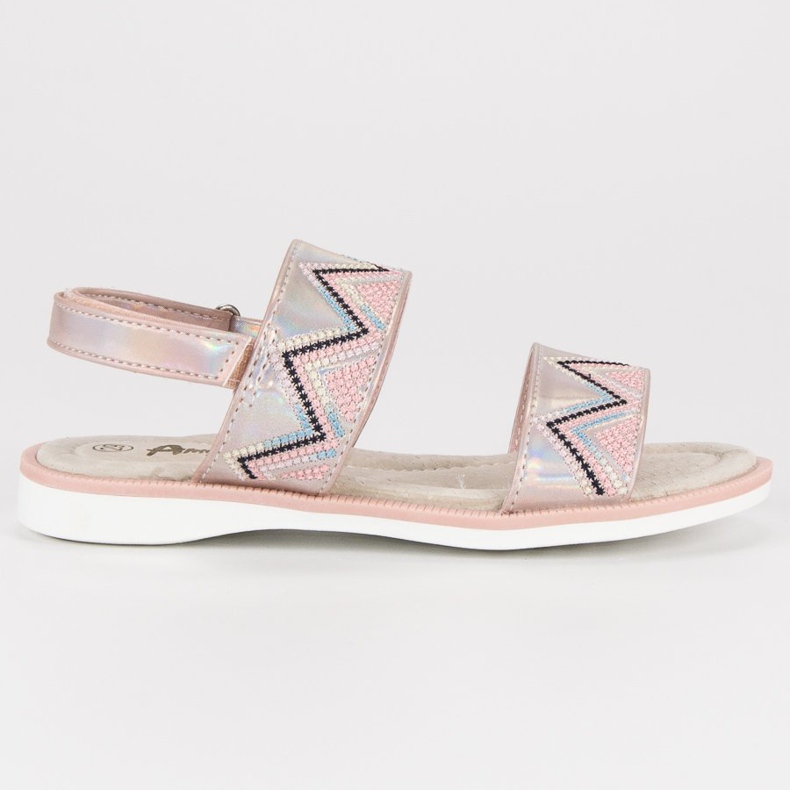 American Club Sandalen amerikanisch rosa