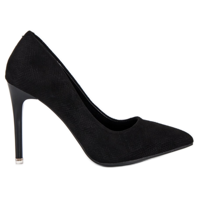 Wildleder Schwarz Heels