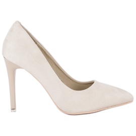 Wildleder graue Absätze