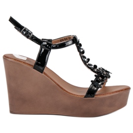 Beauty Girl'S Elegante Keilsandalen schwarz