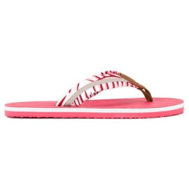 Ax Boxing Flip-Flops aus Textil rosa