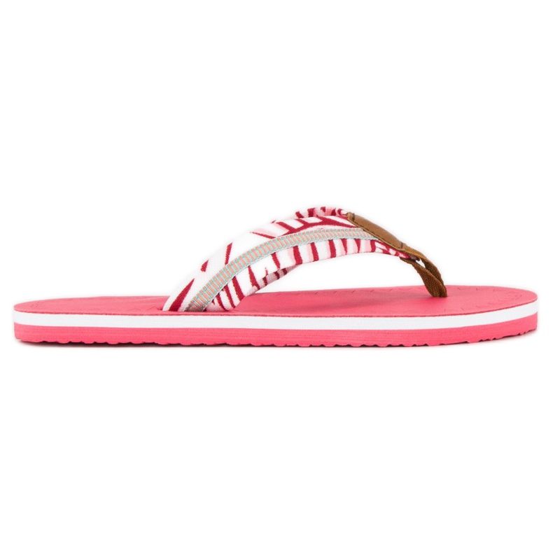 Ax Boxing Flip-Flops aus Textil rosa
