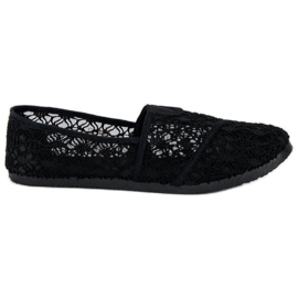 Ballerinas aus schwarzer Spitze