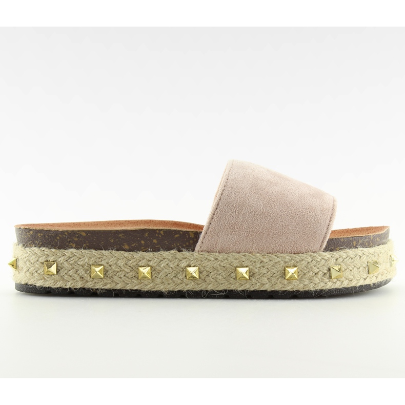 LS51 Nelkenbeige Espadrilles Hausschuhe
